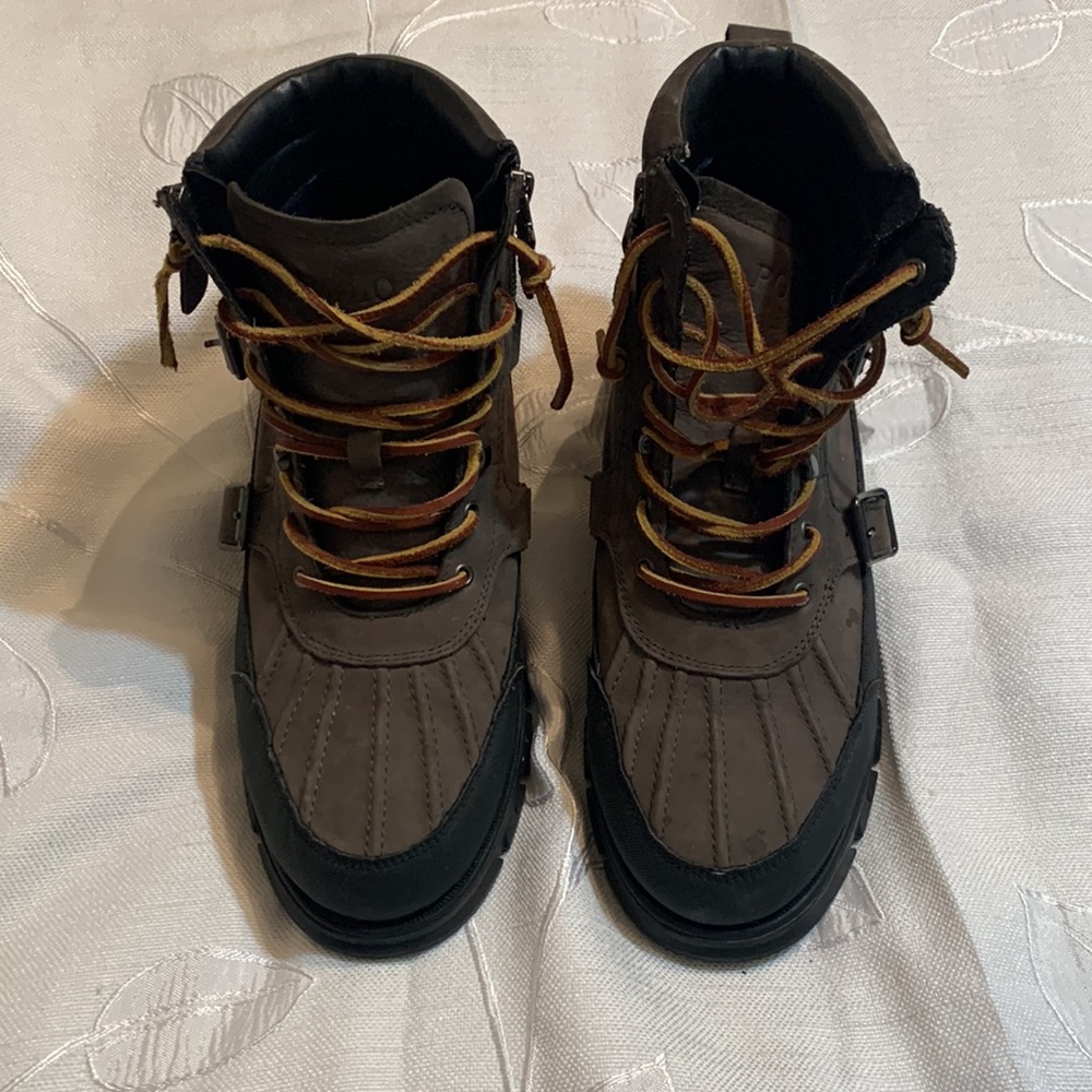 Men’s Grey Ralph Lauren polo boots